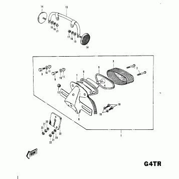 TAILLIGHT G4TR-B ('70-'73)
