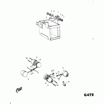 TURN SIGNALS G4TR-B OPTIONAL ('70-'73)