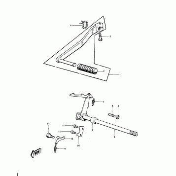 GEAR CHANGE MECHANISM ('74-'75)