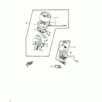 METER/IGNITION SWITCH ('74-'75)