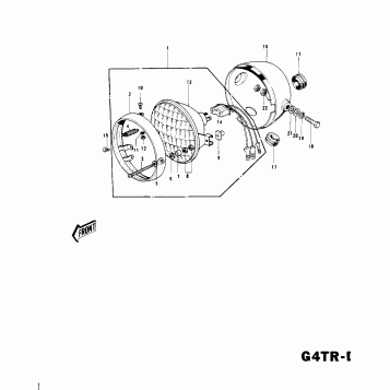 HEADLIGHT G4TR-D/E ('74-'75)