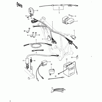 CHASSIS ELECTRICAL EQUIPMENT ('74-'75)