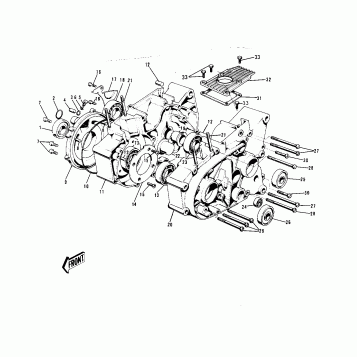 CRANKCASE ('72-'73 G5-A)