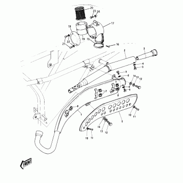 AIR CLEANER/MUFFLER ('72-'73 G5-A)