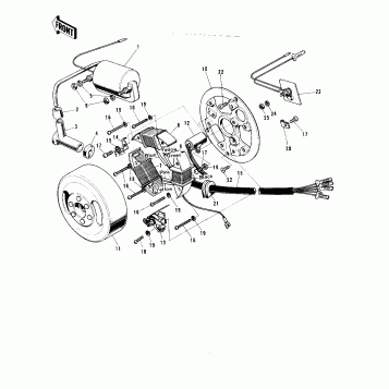 IGNITION/GENERATOR/RECTIFIER ('72-'73 G5