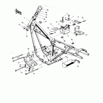FRAME/FRAME FITTINGS ('72-'73 G5-A)