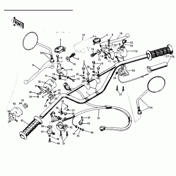 HANDLEBAR ('72-'73 G5-A)