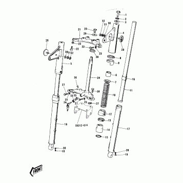FRONT FORK ('72-'73 G5)