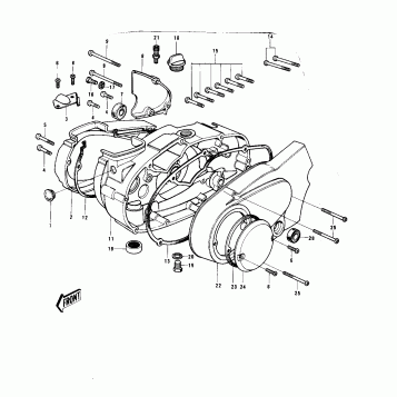 ENGINE COVERS ('74-'75 B/C)