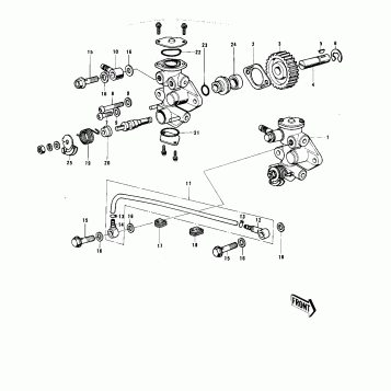 OIL PUMP ('74-'75 B/C)