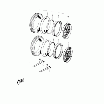 WHEELS/TIRES ('74-'75 B/C)