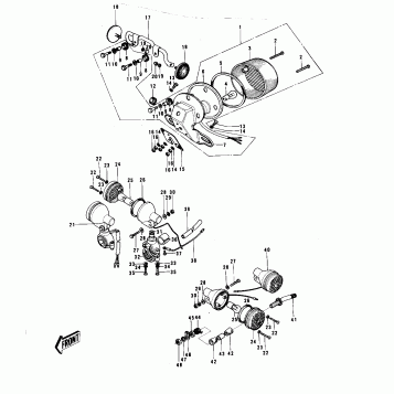 TAILLIGHT/TURN SIGNALS ('74-'75 B/C)