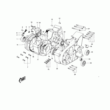 CRANKCASE (KD100-M1/M2)