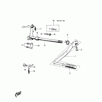 GEAR CHANGE MECHANISM (KE100-A5/A6/A7/A8
