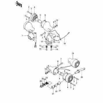 TURN SIGNALS (KE100-A5/A6/A7/A8/A9)