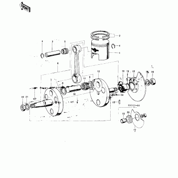 CRANKSHAFT/PISTON/ROTARY VALVE