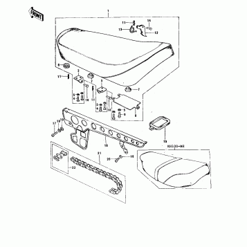 SEAT/CHAIN COVER/CHAIN
