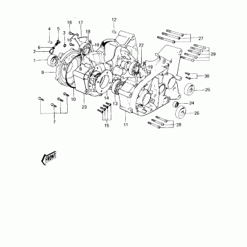 CRANKCASE (KM100-A1/A2)