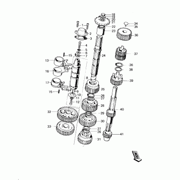 TRANSMISSION/CHANGE DRUM (KM100-A1~A4)
