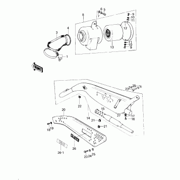 AIR CLEANER/MUFFLER (KM100-A1~A4)