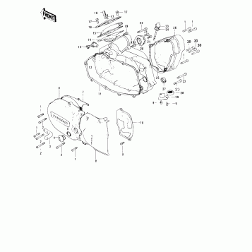 ENGINE COVERS ('74-'75)