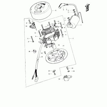 IGNITION/GENERATOR ('74-'75)