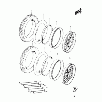 WHEELS/TIRES ('74-'75)