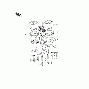 METERS/IGNITION SWITCH ('74-'75)