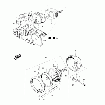 HEADLIGHT/TAILLIGHT ('74-'75)