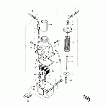 CARBURETOR (KE125-A3/A4/A5)