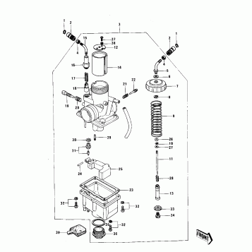 CARBURETOR (KE125-A6)