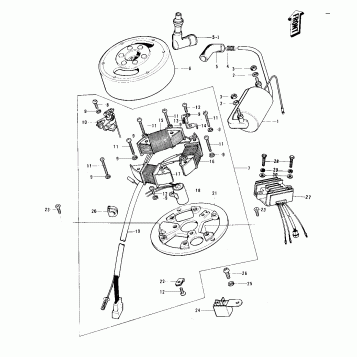 IGNITION/GENERATOR/REGULATOR ('76-'79)