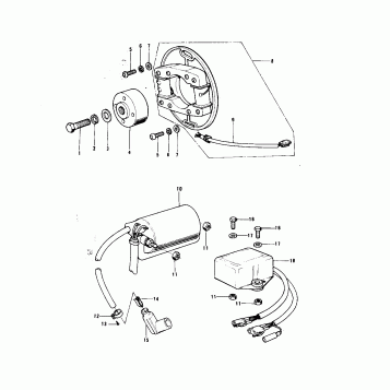 IGNITION ('74-'76 KX125/A/A3)