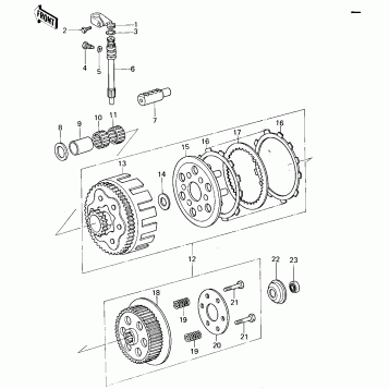 CLUTCH ('78-'79 KX125-A4/A5)