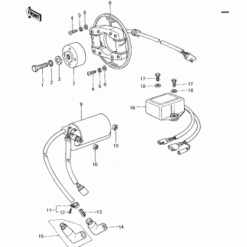 IGNITION ('78-'79 KX125-A4/A5)