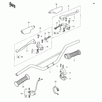 HANDLEBAR ('78-'79 KX125-A4/A5)