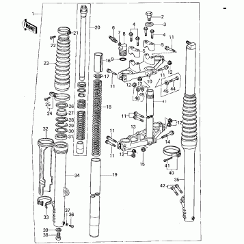 FRONT FORK (KX125-A4)