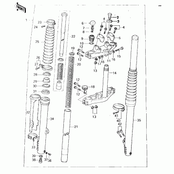 FRONT FORK (KX125-A5)