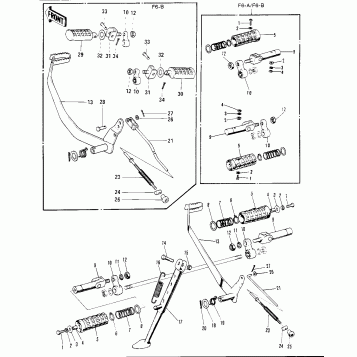 FOOTRESTS/STAND /BRAKE PEDAL