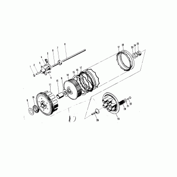 CLUTCH ('71-'73 F7/F7-A/F7-B)