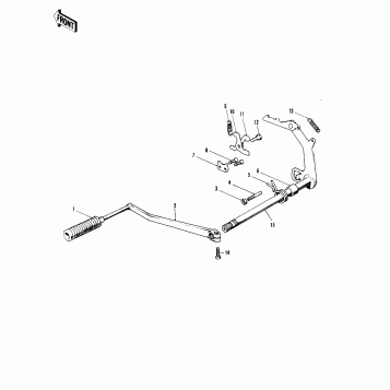 GEAR CHANGE MECHANISM ('71-'73 F7/F7-A/F