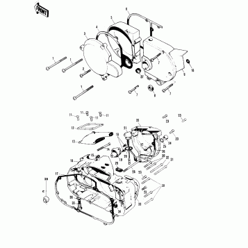 ENGINE COVERS ('71-'73 F7/F7-A/F7-B)