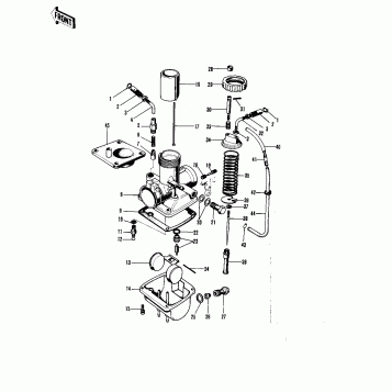 CARBURETOR ('71-'73 F7/F7-A/F7-B)