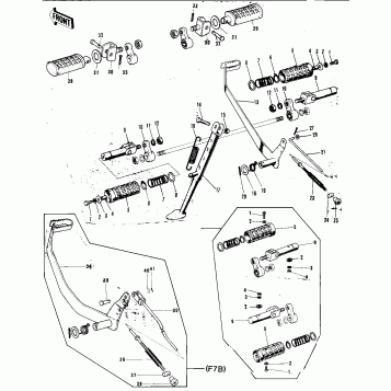 FOOTRESTS/STAND/BRAKE PEDAL