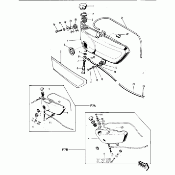 OIL TANK ('71-'73 F7/F7-A/F7-B)