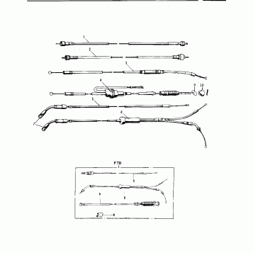 CABLES ('71-'73 F7/F7-A/F7-B)