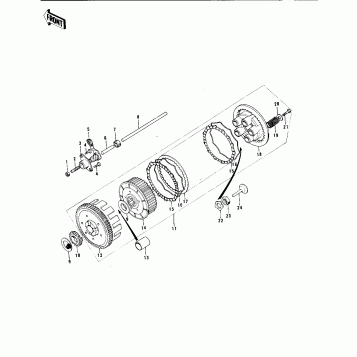 CLUTCH ('74-'75 F7-C/F6-D)