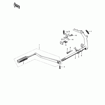 GEAR CHANGE MECHANISM ('74-'75 F7-C/F6-D