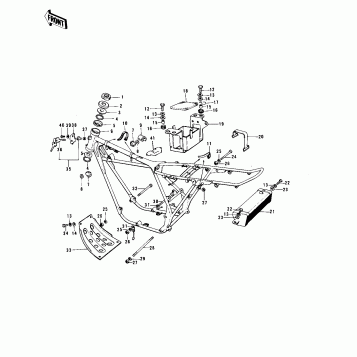 FRAME/FRAME FITTINGS ('74-'75 F7-C/F6-D)