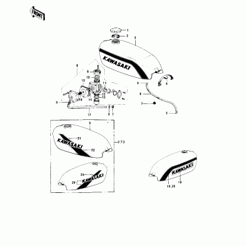 FUEL TANK ('74-'75 F7-C/F6-D)